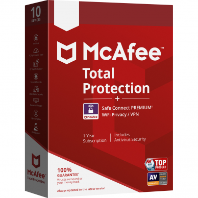 McAfee Total Protection Security 3 Įrenginiai, 1 Metai McAfee Total Protection Security 3 Įrenginiai, 1 Metai