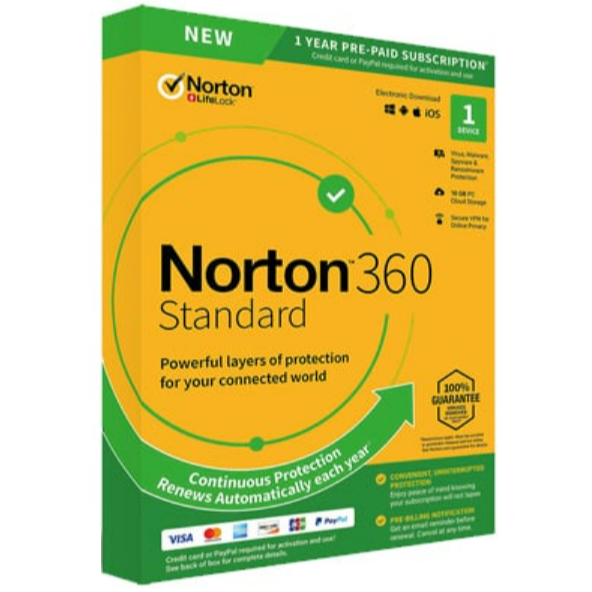 NORTON 360 Standard, 1 Įrenginys 1 Metai. Prenumerata NORTON 360 Standard, 1 Įrenginys 1 Metai. Prenumerata